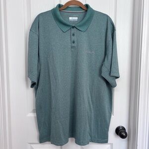 Columbia Men's Omni-Shade Teal Polo Shirt